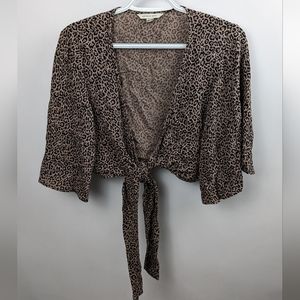 American Eagle| Boho Front Tie Top